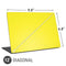 Yellow Solid Universal Laptop 12in (9.8 x 6.8in) Skin